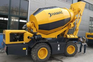 Bétonnière à chargement automatique HMC350 en Papouasie-Nouvelle-Guinée