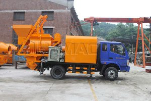 HBT25-L2 Pompe mobile électrique pour malaxeur à béton en Russie