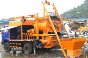 Pompe malaxeur à béton HBT25-L1 en Afrique du Sud