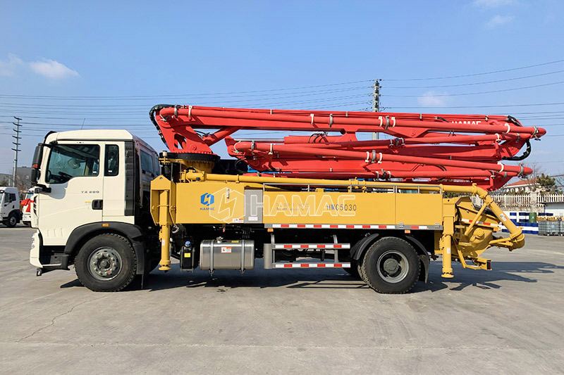 Qu'est-ce qu'une pompe à béton montée sur camion ?